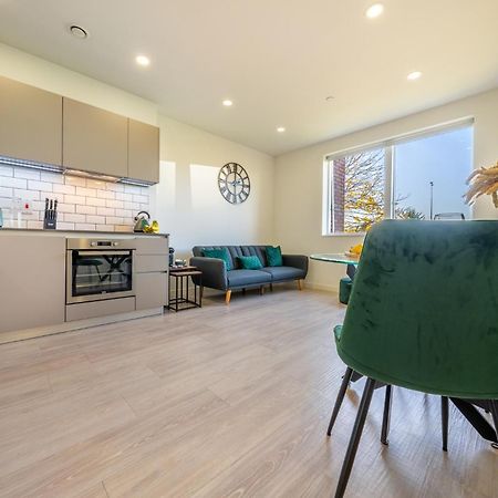 Luxury 1 Bedroom Serviced Apartment With Roof Terrace & Gym 斯蒂夫尼奇 外观 照片