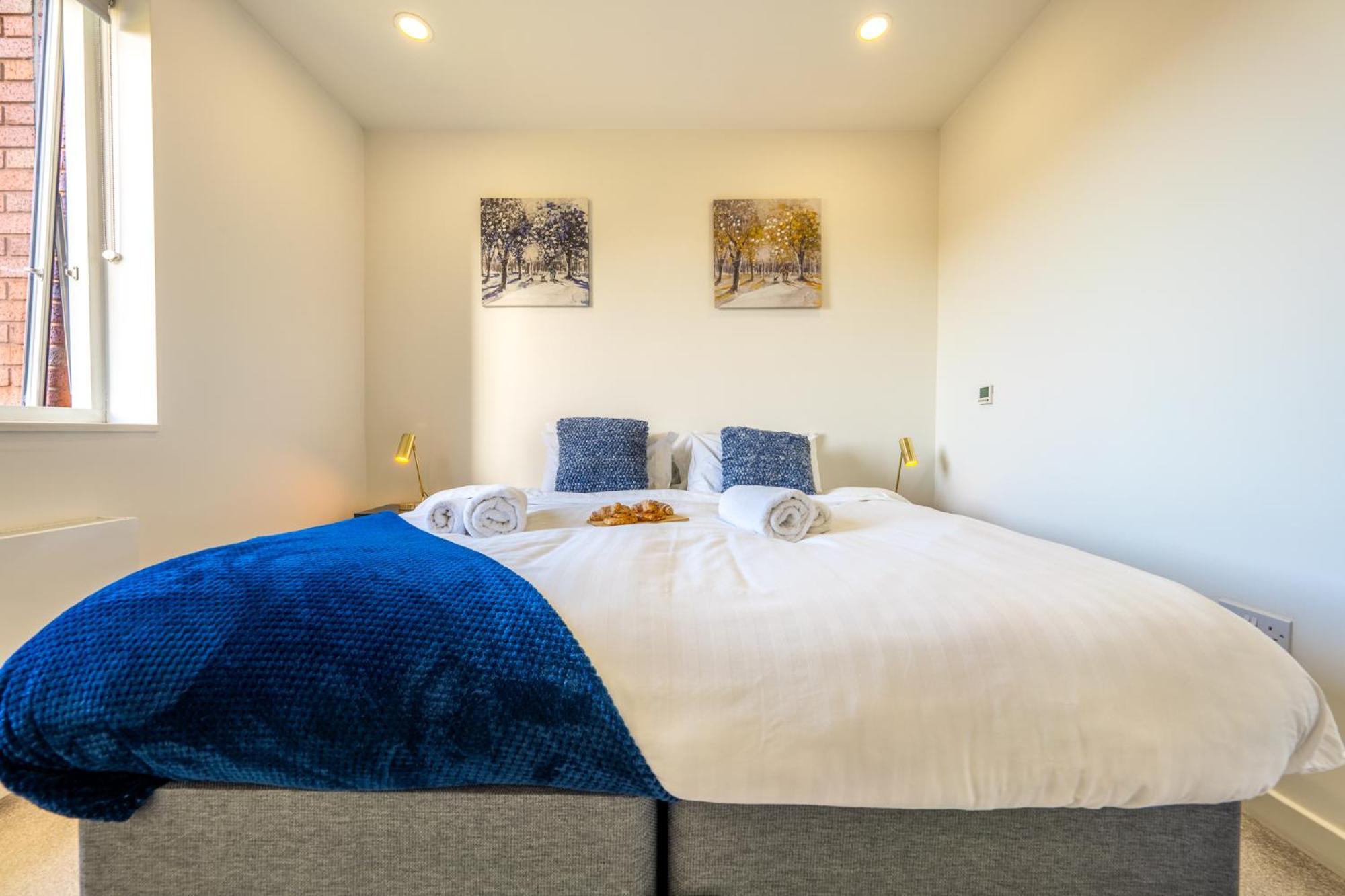 Luxury 1 Bedroom Serviced Apartment With Roof Terrace & Gym 斯蒂夫尼奇 外观 照片