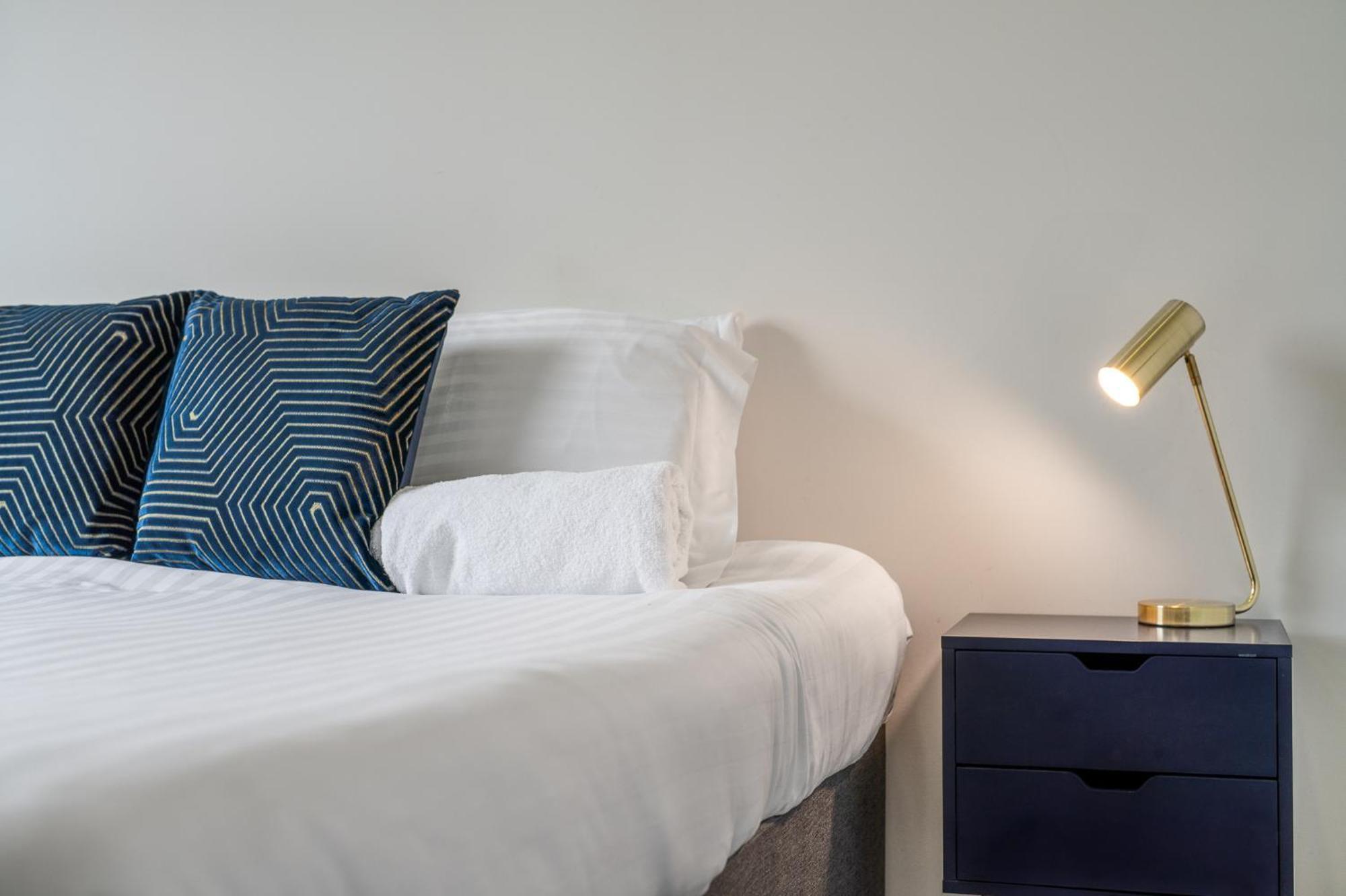 Luxury 1 Bedroom Serviced Apartment With Roof Terrace & Gym 斯蒂夫尼奇 外观 照片
