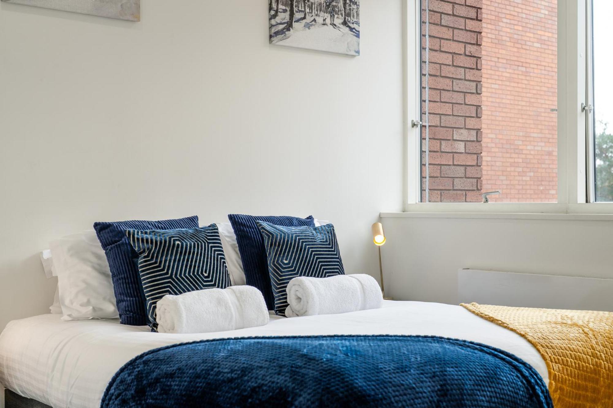 Luxury 1 Bedroom Serviced Apartment With Roof Terrace & Gym 斯蒂夫尼奇 外观 照片